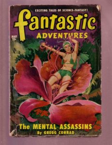 FANTASTIC ADVENTURES-MAY 1950-PULP-JOHN D MacDONALD     VG