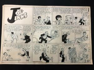 Joe Jinks Original Sunday Comic Strip Art September 13 1942- Henry Formhals