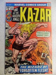 KA-ZAR # 12 MARVEL JUNGLE ACTION