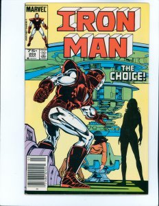 Iron Man #204 (1986) Newsstand