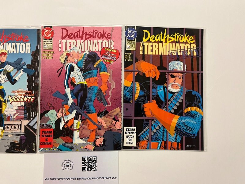 3 Deathstroke The Terminator DC Comics Books # 10 11 12 58 MS7