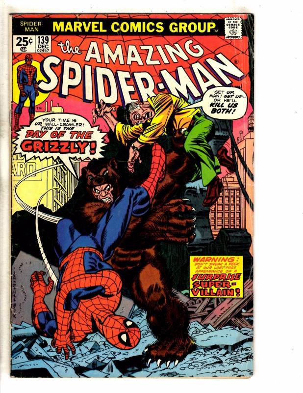 Amazing Spider-Man # 139 VG Marvel Comic Book Bronze Age Stan Lee Goblin J267