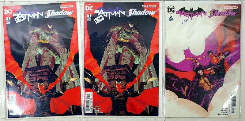 Batman / Shadow Lot of 3 #1 x2, 2 (2017) DC Comics 1st Print Comic Books
