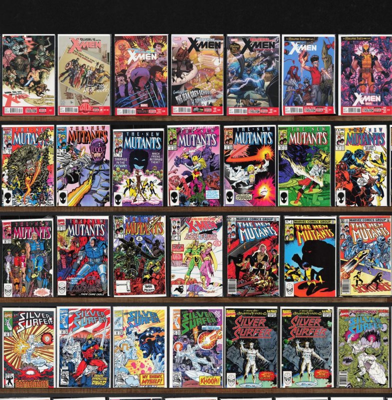 Huge Lot 160+ Comics with The New Mutants, Generation X, Silver Surfer & More!