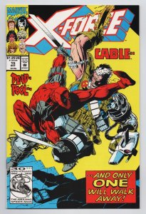 X-Force #15 Deadpool vs Cable (Marvel, 1992) VF 