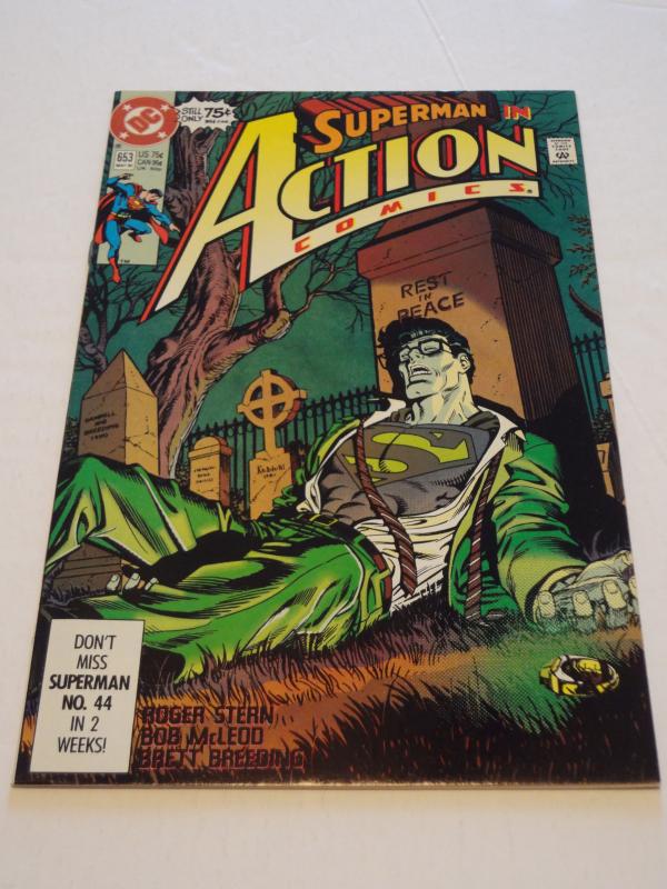 Action Comics #653, NM-; Clark Kent proven to be Superman! Intergang appearance!