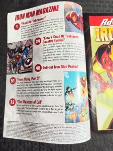 2011 IRON MAN Magazine #4 FVF 7.0 Spidey & Hulk w/ Poster