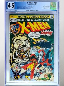 X-Men #94 (1975) Key 2nd App of Wolverine in Series! PGX 4.5 Mark Jewel Married