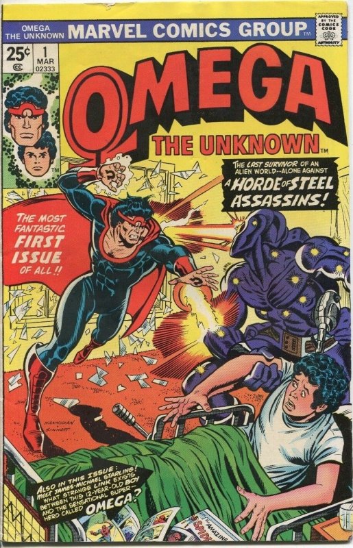 1975 Omega the Unknown #1 ~A Horde of Steel Assassins!~ (Grade 6.0) WH