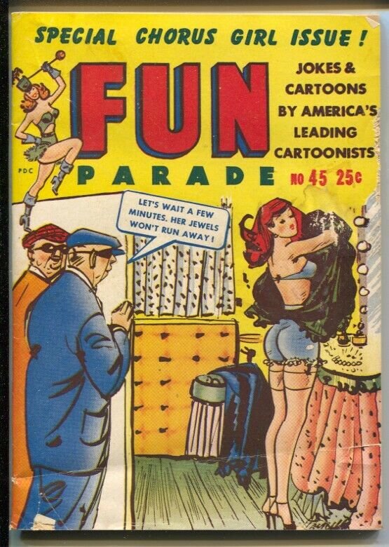 Fun Parade #45 1950-special chorus girl issue-lingerie-stockings-Black Cat-Tommy