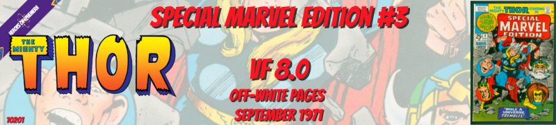 Special Marvel Edition 3 VF 8.0 THor Marvel 1971
