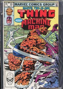 Marvel Two-in-One #93 (1982) The Thing