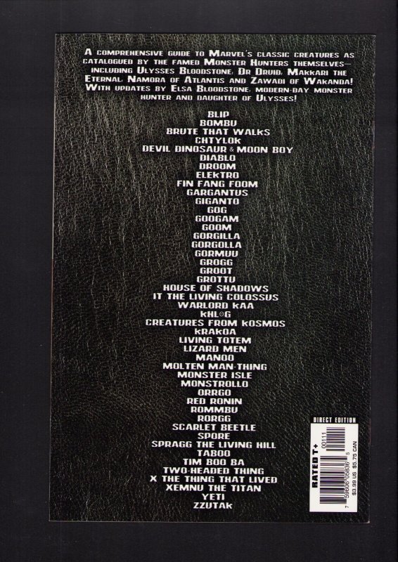 Marvel Monsters: From The Files Of Ulysses Bloodstone (9.0/9.2) 2005