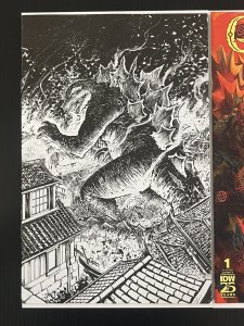 GODZILLA HERE THERE BE DRAGONS II #1 CVR A + B + 1:10 SMITH IN-HAND PROSHIPPER