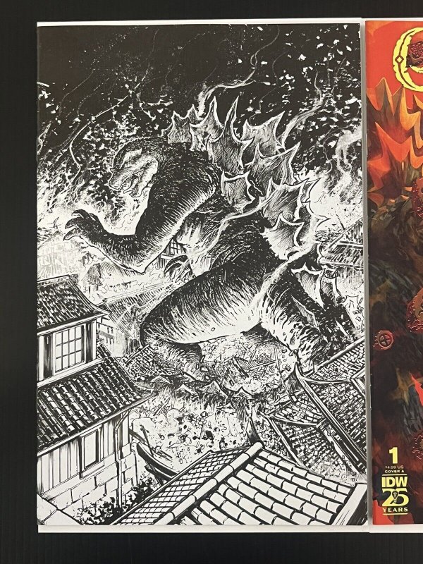 GODZILLA HERE THERE BE DRAGONS II #1 CVR A + B + 1:10 SMITH IN-HAND PROSHIPPER