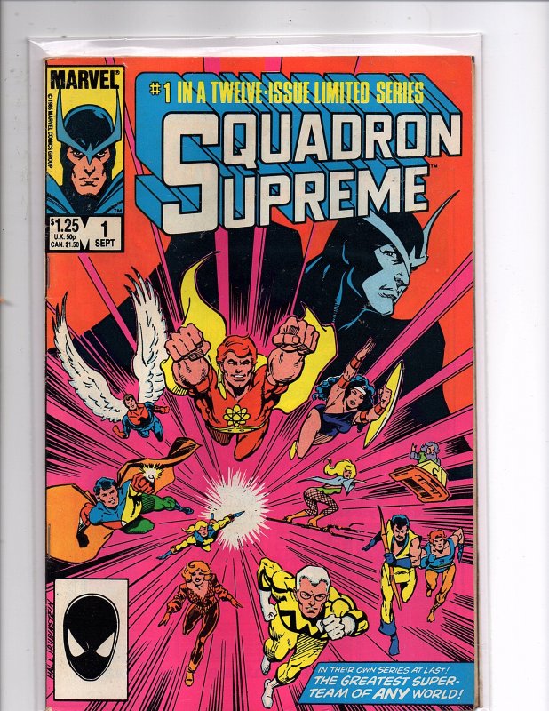 Marvel Comics (1985) Squadron Supreme #1 Hyperion Nighthawk Dr. Spectrum Whizzer