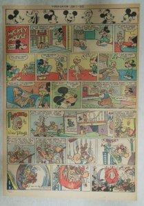 Mickey Mouse Sunday Page by Walt Disney from 6/3/1945 Tabloid Page Size