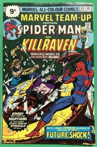 Marvel Team Up #45 (1976) Featuring Spider-Man & Killraven UK Pence Variant 