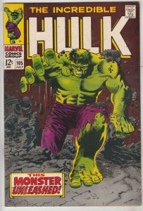 Incredible Hulk #105 (Jul-68) VF/NM High-Grade Hulk