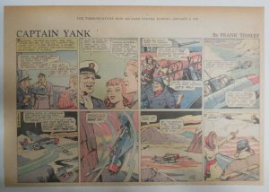 Captain Yank Sunday by Frank Tinsley from 1/3/1943 Size: 11 x 15 inches