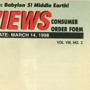 Previews Consumer Order Form Comic Book Volume 8 No. 3 March 1998