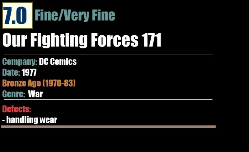 Our Fighting Forces 171 (1977) FN/VF Bronze Age DC War Comics
