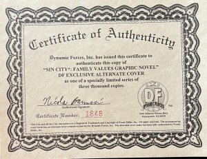 Sin City Family Values 1997 Dynamic Forces #1848 Dark Horse Comics TP E5