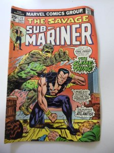 Sub-Mariner #72 (1974) VG+ Condition MVS Intact