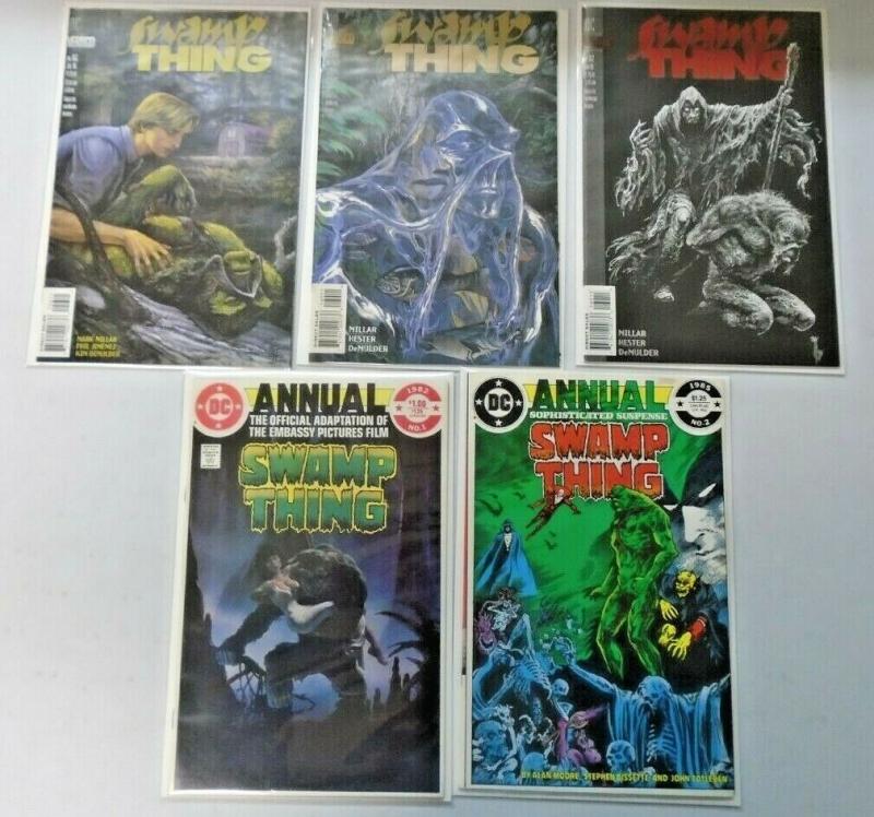 Swamp Thing lot #100 to #156 + Annuals 45 different books 8.0 VF (1990)