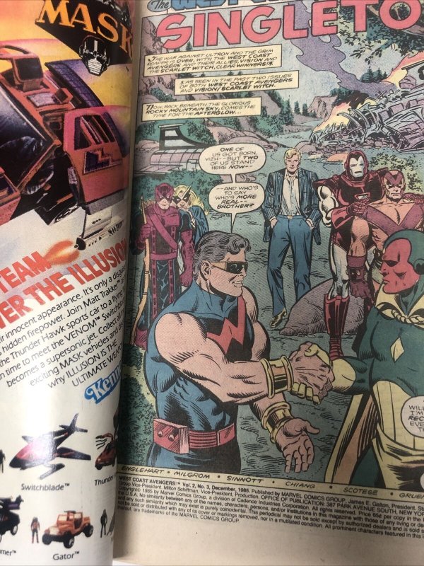 West Coast Avengers  (1985) # 3 (NM) Canadian price Variant • CPV • Englehart