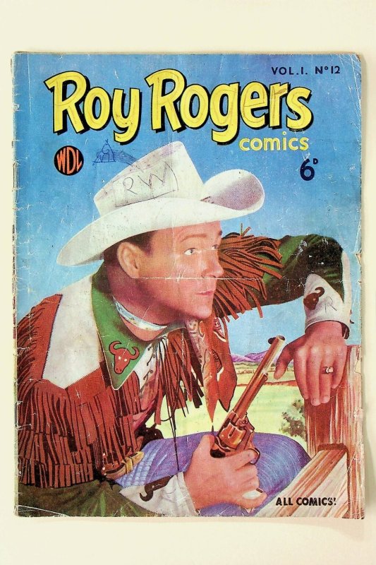 Roy Rogers Comics #12 WDL UK Golden Age Western Vintage - Penberton's
