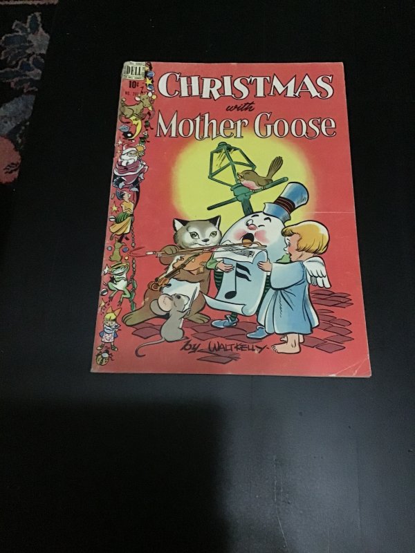 Four Color #201 (1948) 1st mother Goose Xmas! Walt Kelly cover Affordable VG Wow