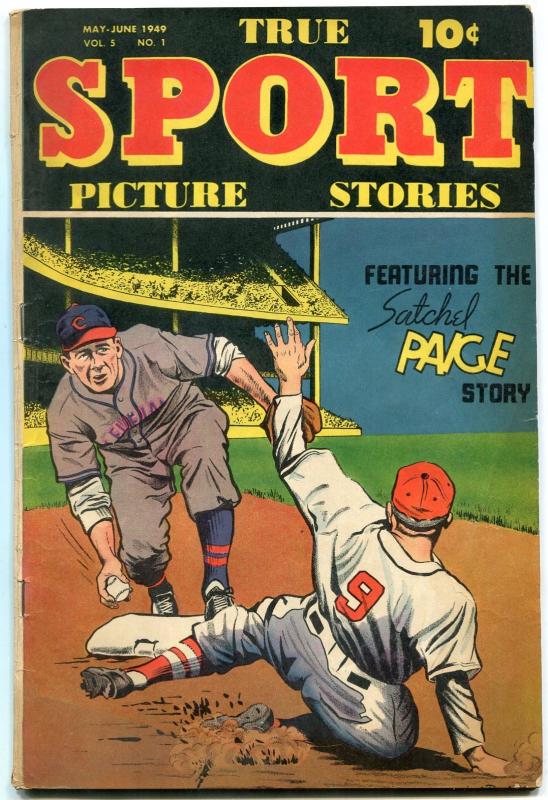 TRUE SPORT PICTURE STORIES V.5 #1-BOB POWELL ART- Satchel Paige VG