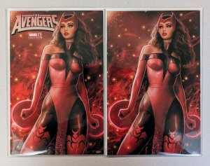 Avengers #1 NM Illuminati Exclusive Nathan Szerdy Trade/Virgin Set Scarlet Witch