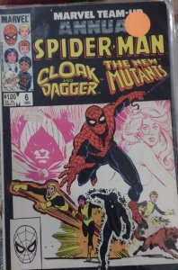 MARVEL TEAM UP  ANNUAL # 6  1983 MARVEL SPIDER-MAN NEW MUTANTS CLOAK & DAGGER
