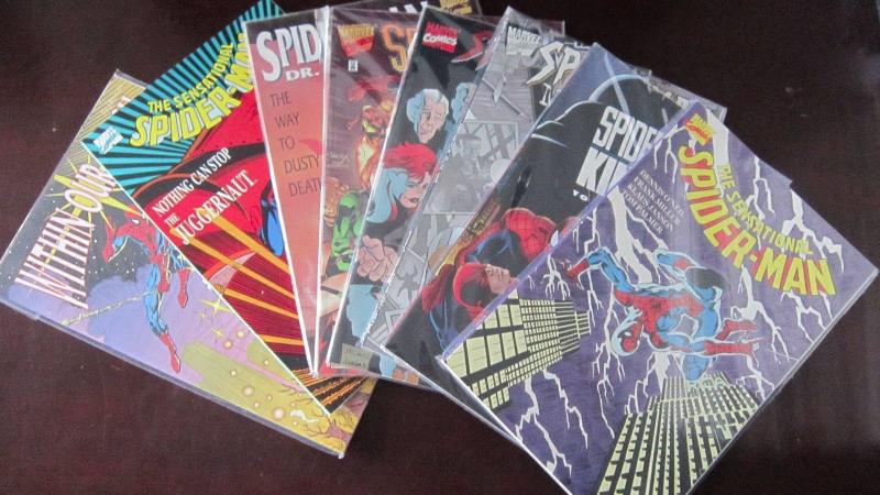 Spider-Man lot 8 different books from 8.0 VF to NM