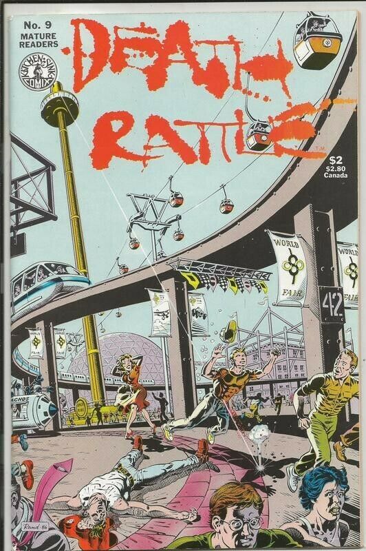 Death Rattle 9 ORIGINAL Vintage 1987 Kitchen Sink Comics Comic Books