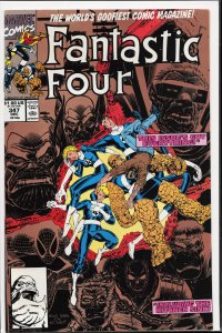 Fantastic Four #347 Second Print Cover (1990) Fantastic Four