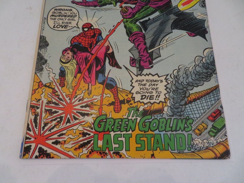 The Amazing Spider-Man #122 (1973) Death of Green Goblin Comic Book  F/VF 7.0