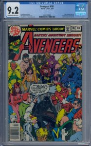 AVENGERS #181 CGC 9.2 NEW AVENGERS LINEUP 1ST SCOTT LANG ANT-MAN GEORGE PEREZ