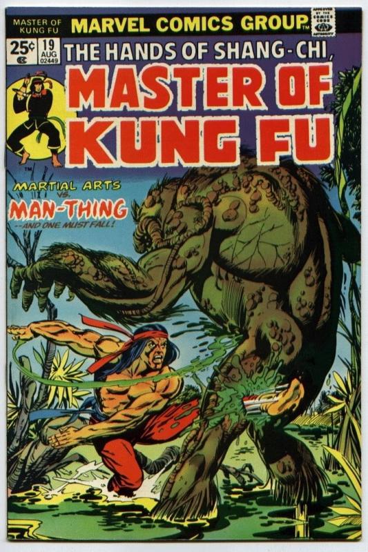 Master of Kung-Fu #19 NM 9.4 Man-Thing