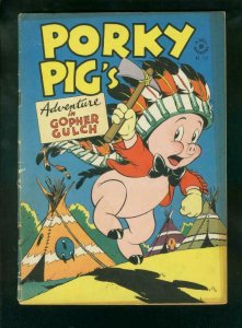 FOUR COLOR #112 1946-PORKY PIG GOPHER GULCH-DELL VG