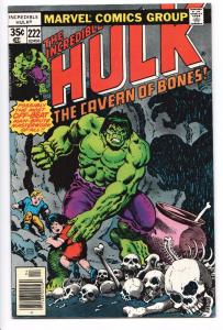 Incredible Hulk #222 - The Cavern Of Bones (Marvel, 1978) - VF-