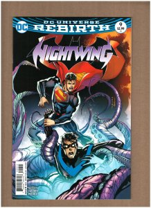 Nightwing #9 DC Comics Rebirth 2017 SUPERMAN APP. Takara Variant NM- 9.2