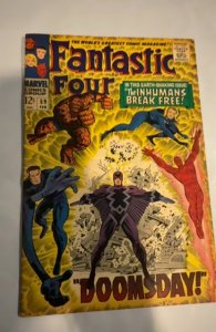 Fantastic Four #59  Inhumans Silver Surfer Doomsday foxxing/tanning