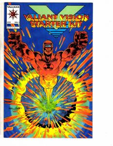 5 Valiant Comic Books Turok 1 Vision 1 Solar Man Atom 27 Magnus 25 Vintage 1 RC2