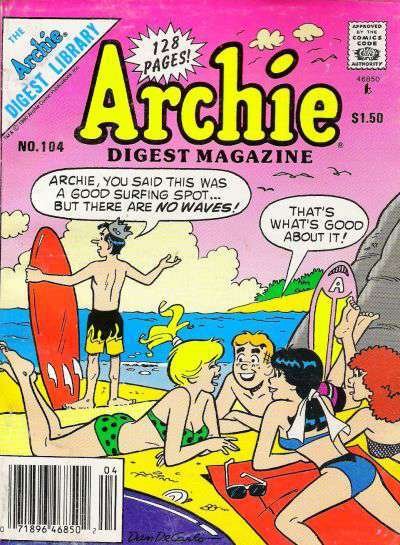 Archie Digest Magazine #104 (Newsstand) VG ; Archie | low grade comic Beach Biki