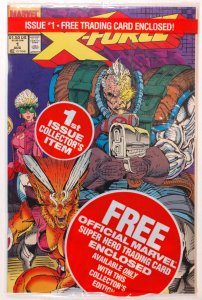 X-Force #1 (1991) Polybagged Negative UPC - Cable Card