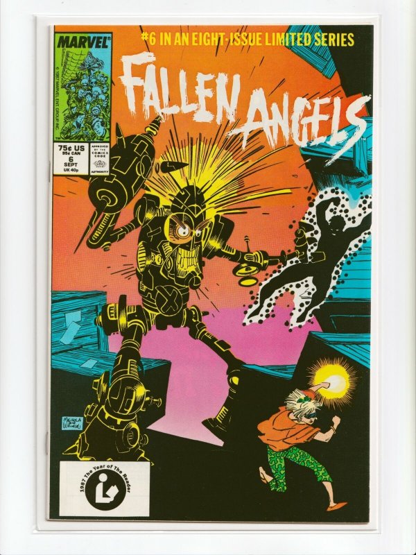 Fallen Angels 1 - 8 Complete Set Marvel Comics 1987 Comic Book Series VF+