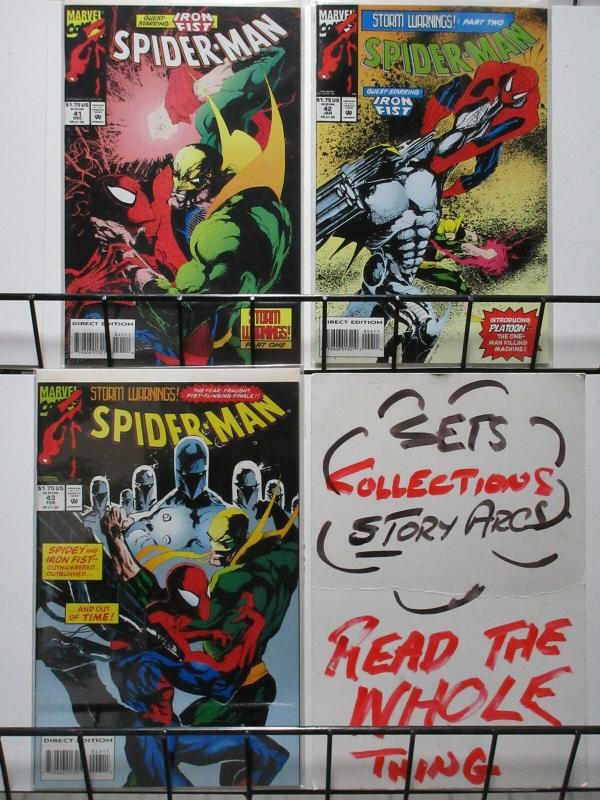 SPIDERMAN (1990) 41-43 STORM WARNINGS IRON FIST